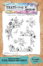 Text(ures) by Lou Collins Beneath the Brambles Floral Borders and Corners Clear Stamp Set