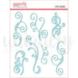Uniquely Creative Blue Flourish Puffy Stickers