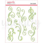 Uniquely Creative Green Flourish Puffy Stickers