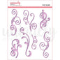 Uniquely Creative Purple Flourish Puffy Stickers