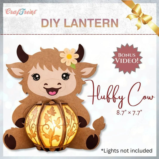 CrafTreat Fluffy Cow DIY Lantern