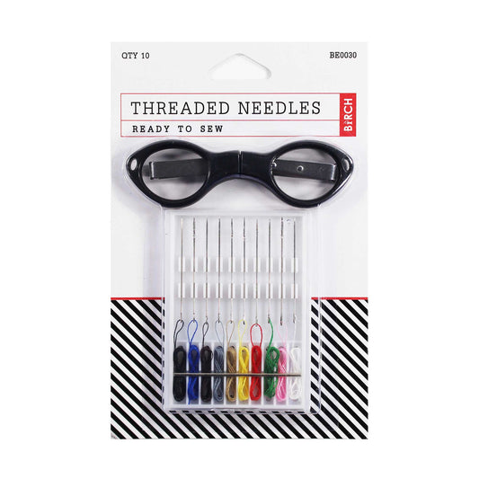 Birch Sew It Folding Scissors & Threaded Needles