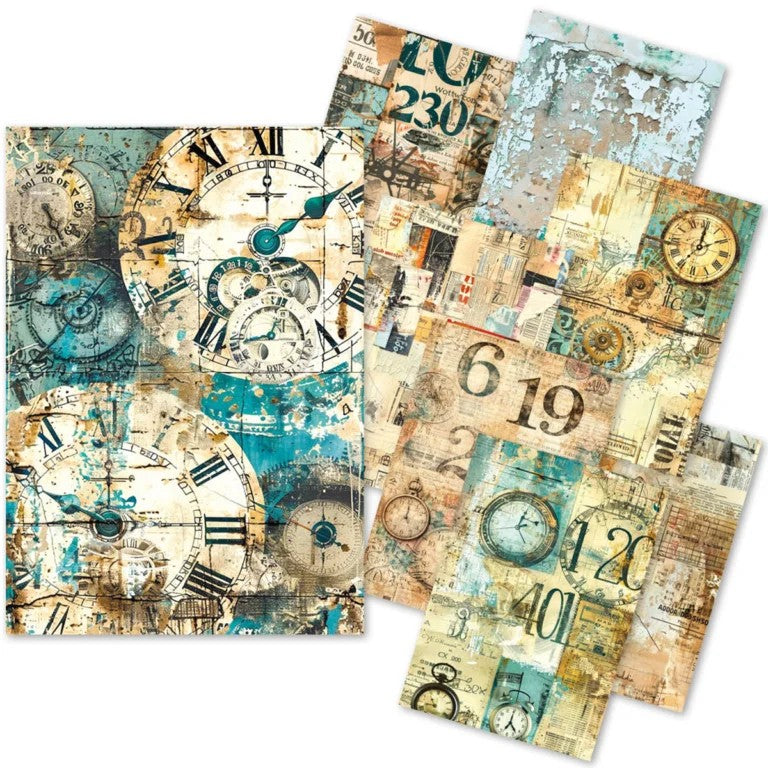 Ciao Bella Lu Mania Fragments of Time Pack of 24 A5 Tissue Paper Pack
