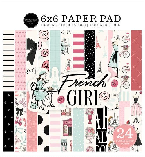 Carta Bella French Girl 6"x6" Paper Pad