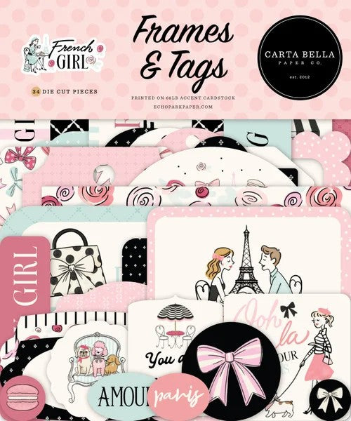 Carta Bella French Girl Frames & Tags