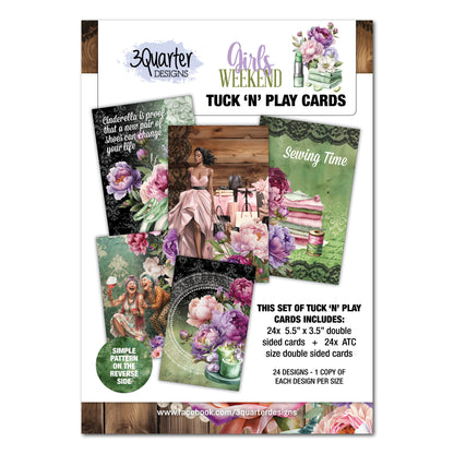 3 Quarter Designs Girls Weekend Tuck 'N' Play Cards