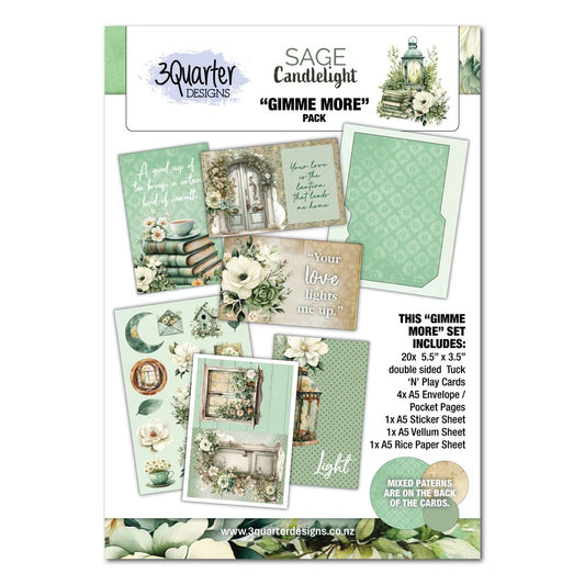 3 Quarter Designs Sage Candlelight Gimme More Pack