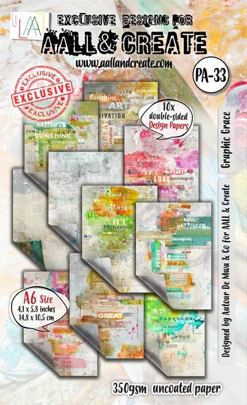 AALL & Create Graphic Grace A6 Paper Pack PA-33
