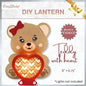 CrafTreat Teddy with Heart DIY Paper Lantern