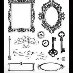 Arden Creative Studios Heritage Accents Clear Stamp Set