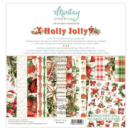 Mintay Holly Jolly 12"x12" Paper Collection