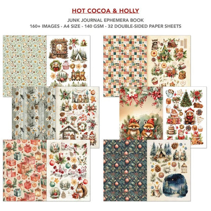 Ciao Bella Hot Cocoa & Holly Junk Journal & Ephemera Book