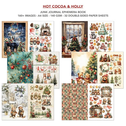 Ciao Bella Hot Cocoa & Holly Junk Journal & Ephemera Book