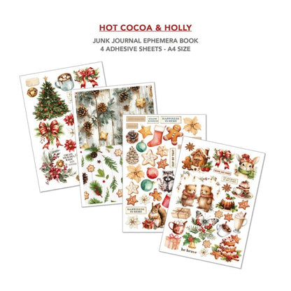 Ciao Bella Hot Cocoa & Holly Junk Journal & Ephemera Book