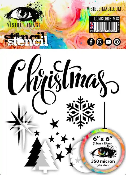 Visible Image Iconic Christmas Stencil