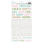 Mintay In My Craftroom Words Paper Sticker Sheet