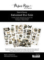 Paper Rose Ink & Ivory 6"x8" Embossed Die Cuts
