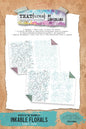 Text(ures) by Lou Collins Beneath the Brambles Inkable Florals Laser Cuts