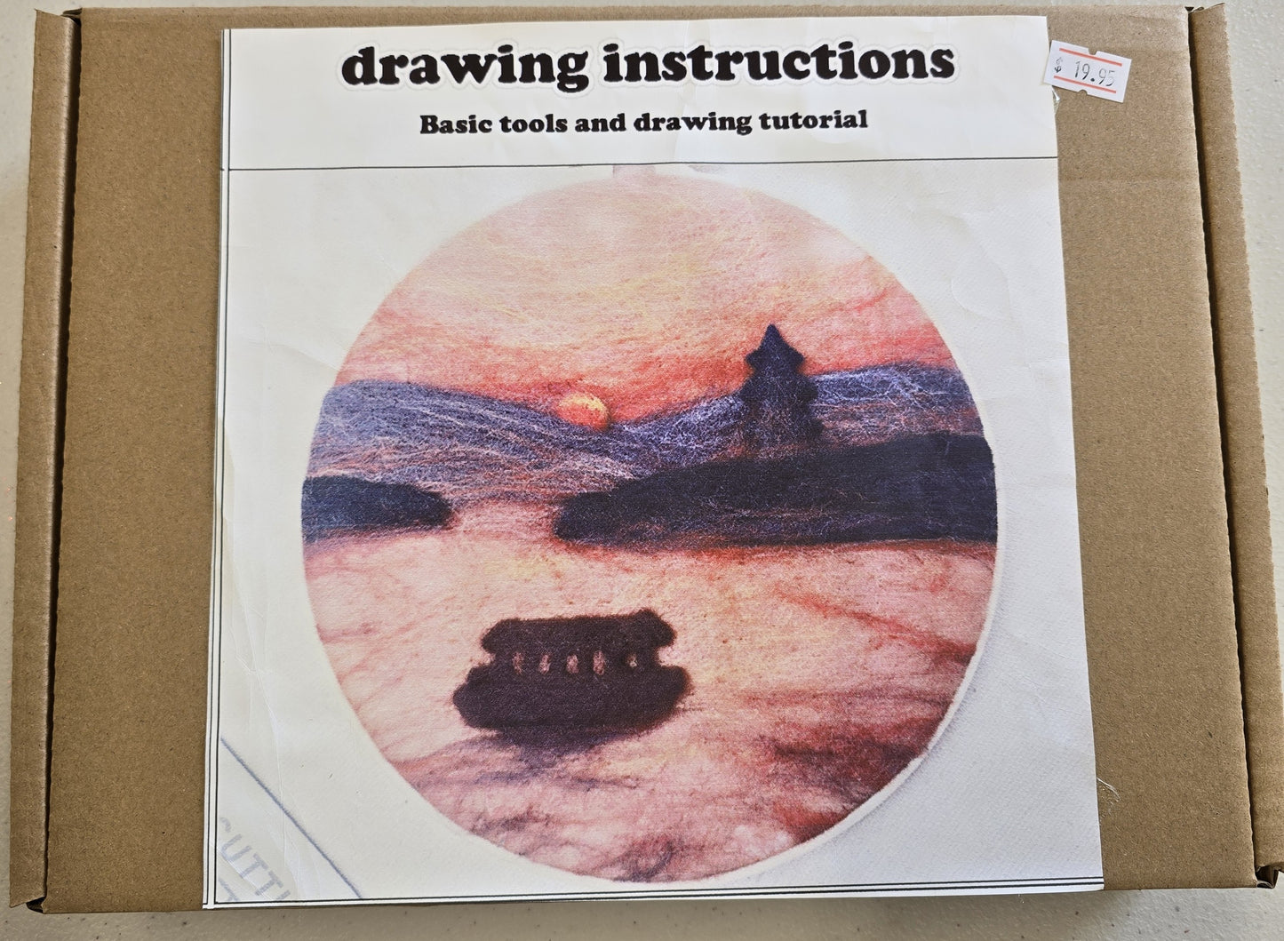 Needle Felting Picture Kit - Japanese Sunset