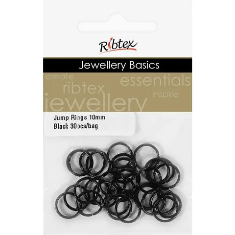 Ribtex 10mm Jump Rings - Black