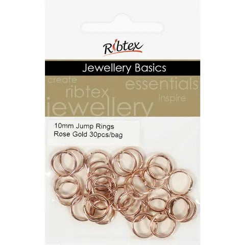 Ribtex 10mm Jump Rings - Dark Copper