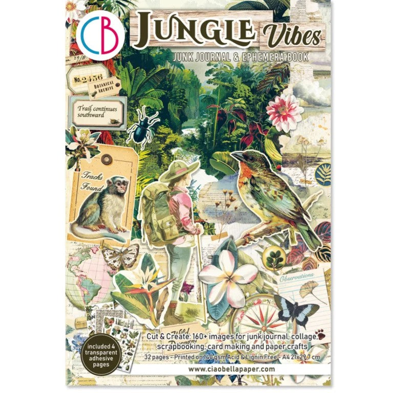 Ciao Bella Jungle Vibes Junk Journal & Ephemera Book