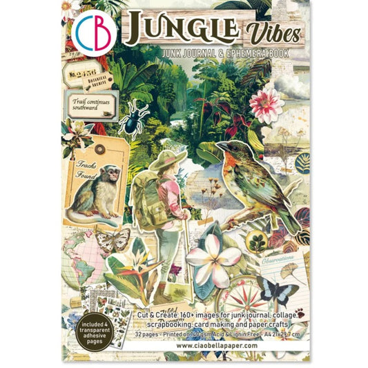 Ciao Bella Jungle Vibes Junk Journal & Ephemera Book
