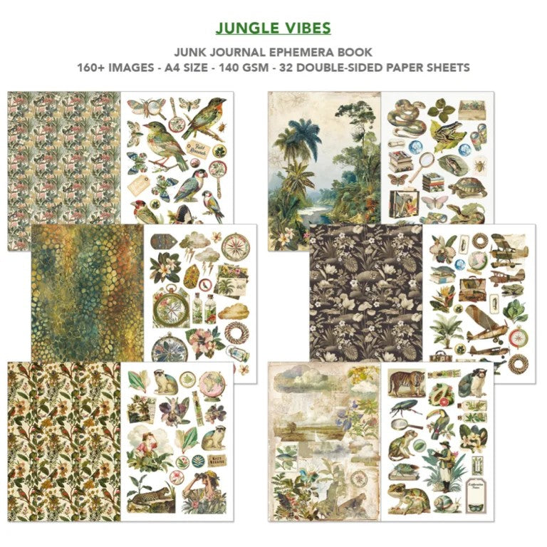 Ciao Bella Jungle Vibes Junk Journal & Ephemera Book