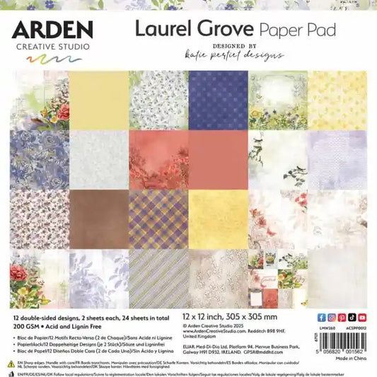 Arden Creative Studios Laurel Grove 12"x12" Paper Pad