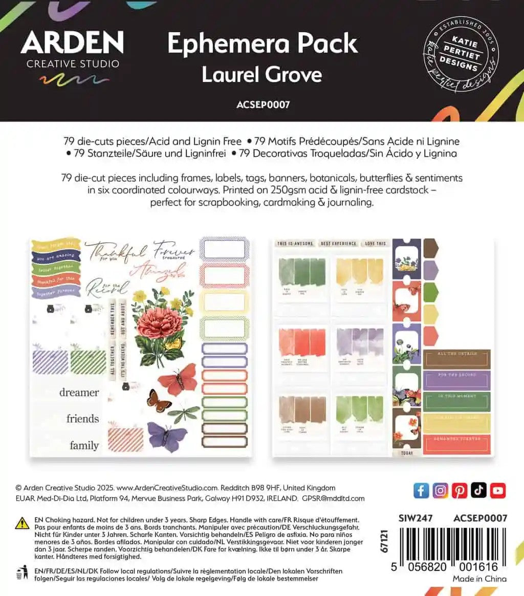 Arden Creative Studios Laurel Grove Ephemera Pack