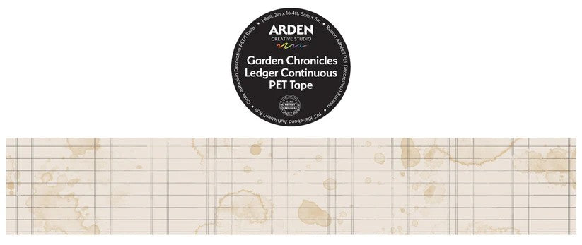 Arden Creative Studio Garden Chronciles Ledger Continuous PET Tape