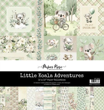 Paper Rose Little Koala Adventures 12"x12" Paper Collection Pack