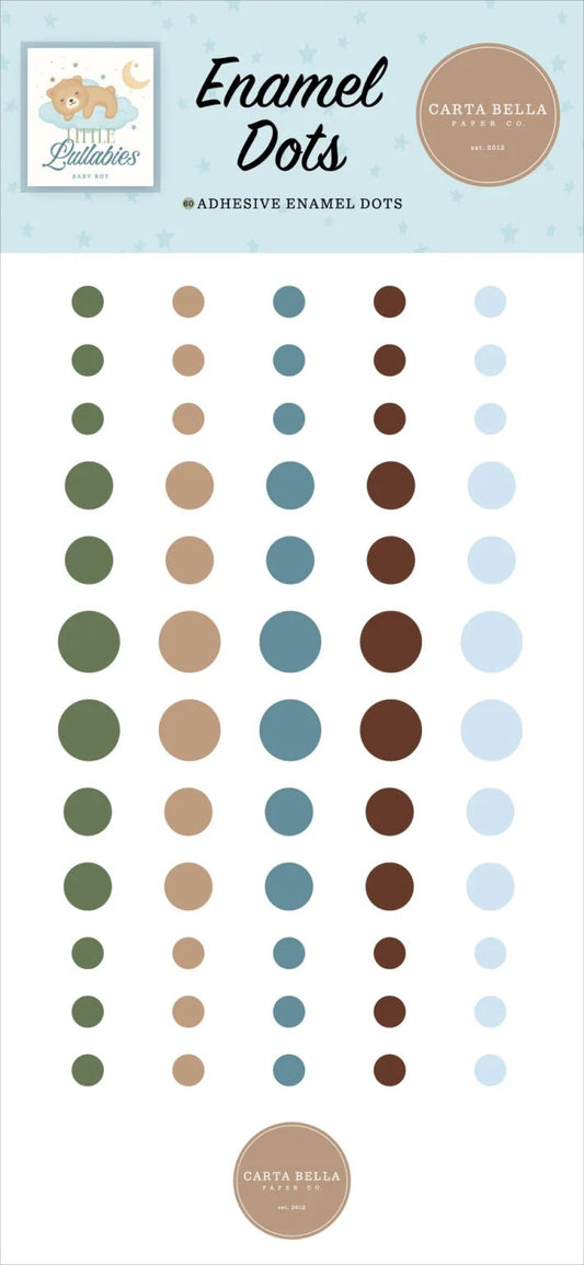 Carta Bella Little Lullabies Baby Boy Enamel Dots