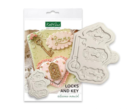 Katy Sue Locks and Key Silicone Mould