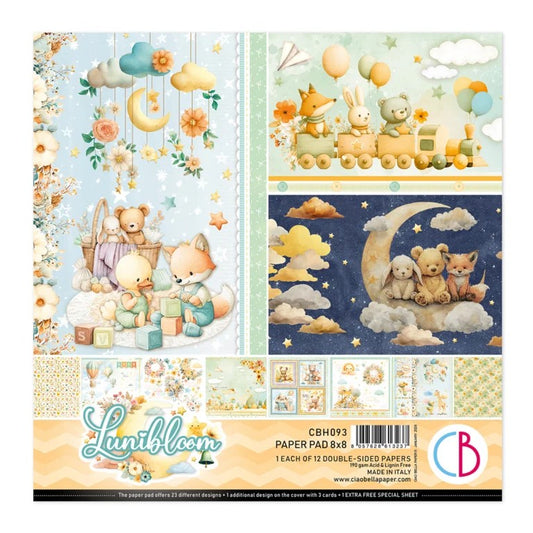 Ciao Bella Lunibloom 8"x8" Paper Collection pack