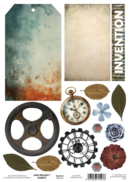 3 Quarter Designs Rustic Mini Project Sheet