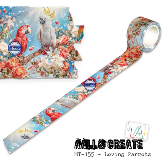 AALL & Create MT-155 Loving Parrots Layer-it-up Washi Tape