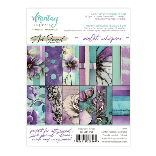 Mintay Violet Whispers Art Journal 6"x8" Paper Pad