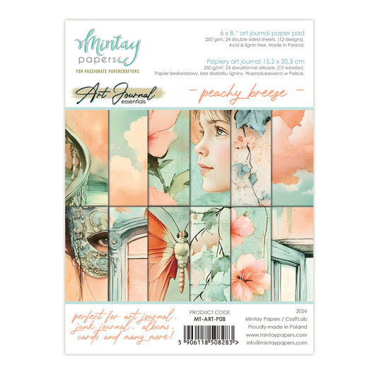 Mintay Peachy Breeze Art Journal 6"x8" Paper Pad