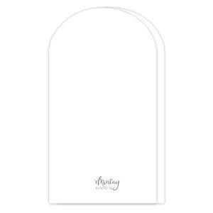 Mintay Basic Arch Card Base - White (5 pieces)