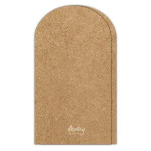Mintay Basic Arch Card Base - Kraft (5 piece)