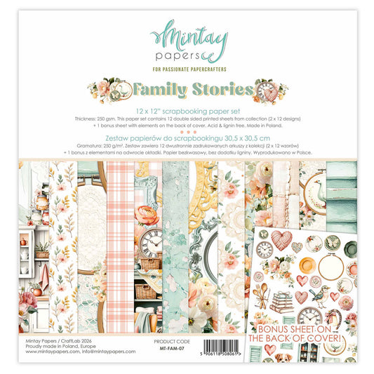 Mintay Family Stories 12"x12" Paper Pack