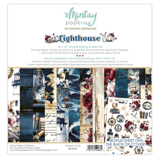 Mintay 12"x12" Paper Collection Pack - Lighthouse