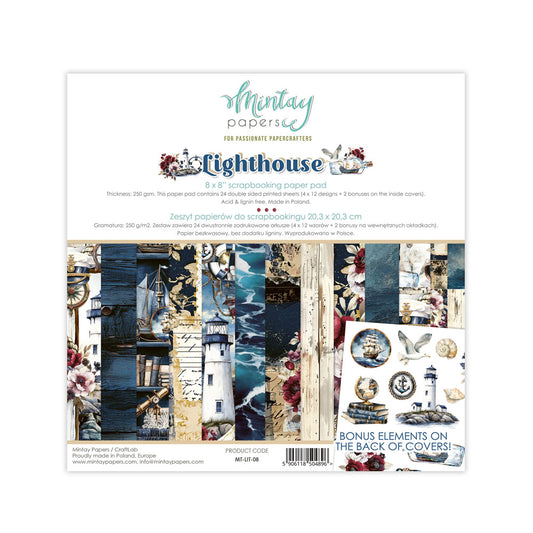 Mintay 8"x8" Paper Pad - Lighthouse