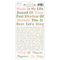 Mintay Paper Stickers Sheet - Words - Music Garden