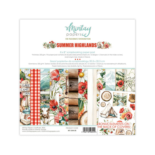 Mintay Summer Highlands 8"x8" Paper Pad
