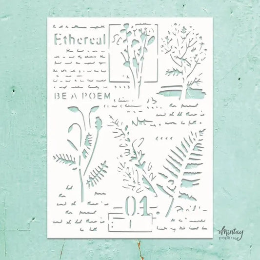Mintay Kreativa Stencil - Outdoor Garden Theme - Mixed 8