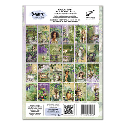 3 Quarter Designs Magical Vines Tuck 'N' Play Cards