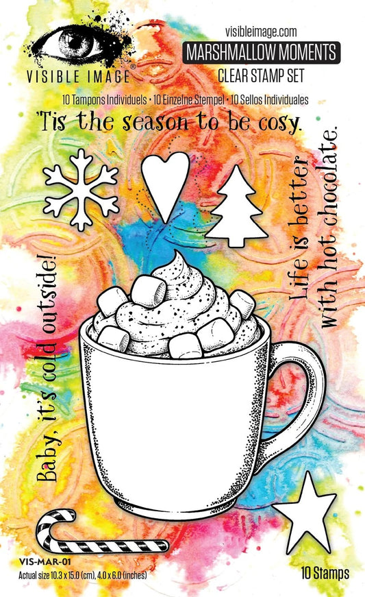 Visible Image Marshmallow Moments 6"x4" Stamp Set