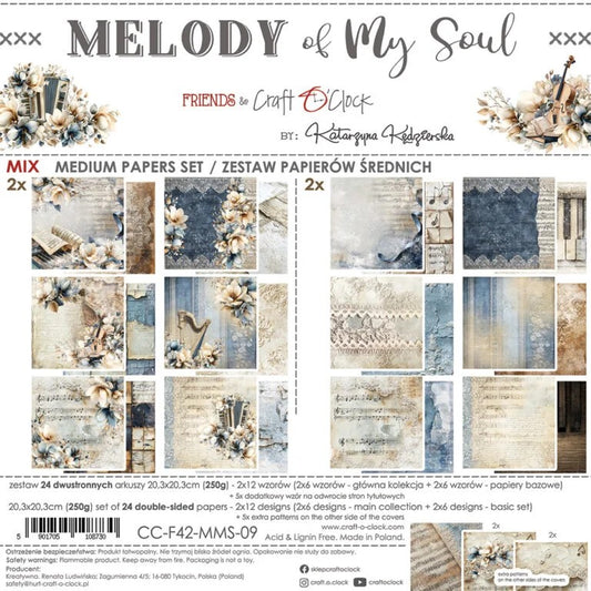 Craft O'Clock Melody of My Soul 8"x8" Paper Collection Pack